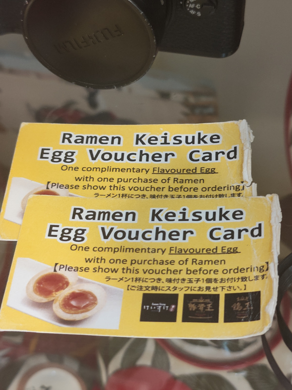 Keisuke ramen egg card