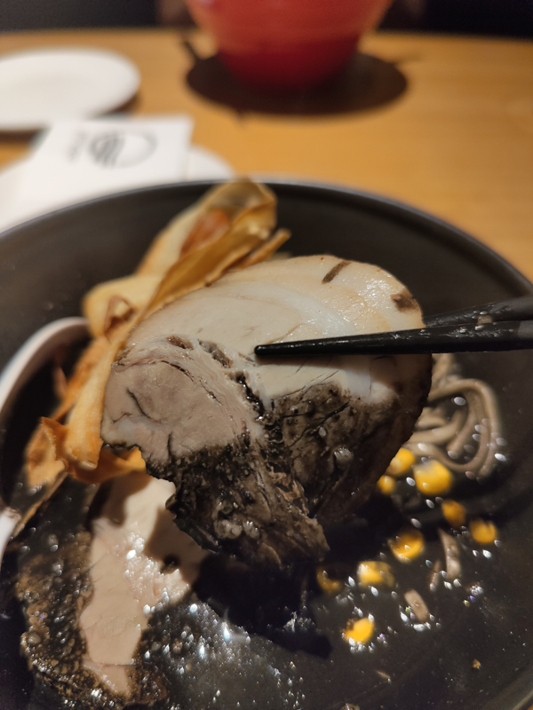 Award winning black curry ramen from Ippudo