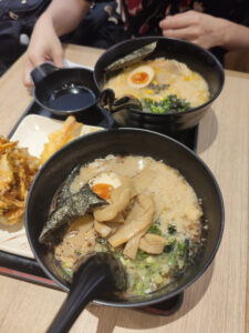 Tonkotsu Ramen with Black Garlic Topping from Tamoya Udon and Tempura