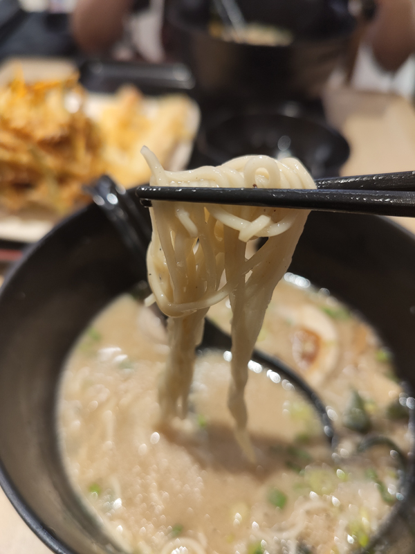 Tonkotsu Ramen with Black Garlic Topping from Tamoya Udon and Tempura