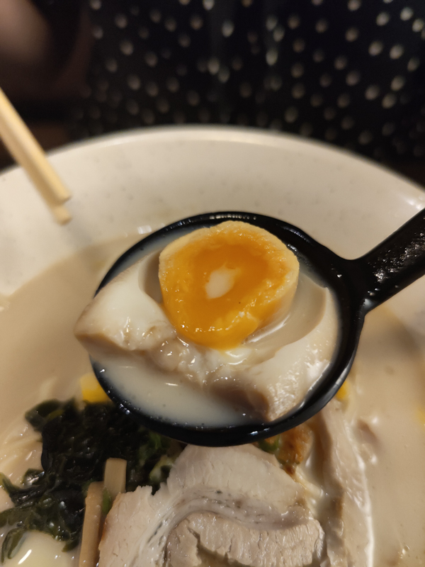 Kyushu ramen with tamago