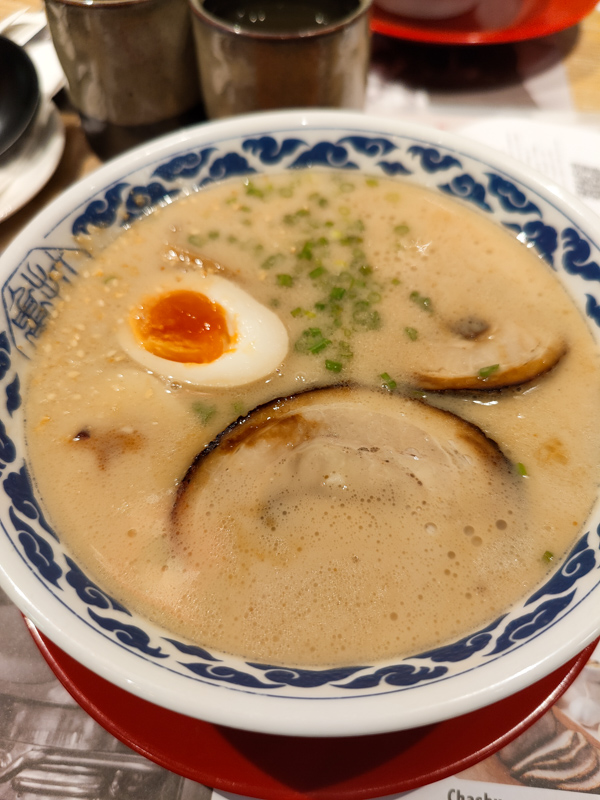 Shoyu tonkotsu broth in Ramen KIOU