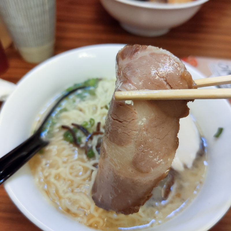 Ramen with chicken broth and chashu