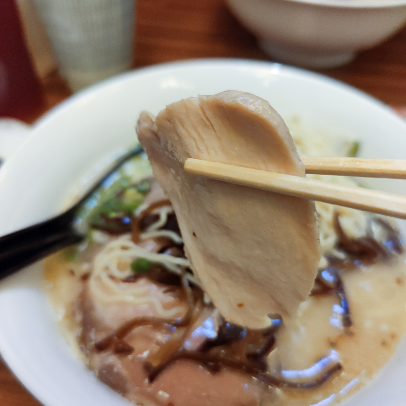 Ramen with chicken broth and chashu